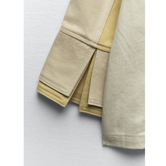 *Zara* Gabardine Patchwork Jacket, Small - Worn once! - Picture 5 of 11